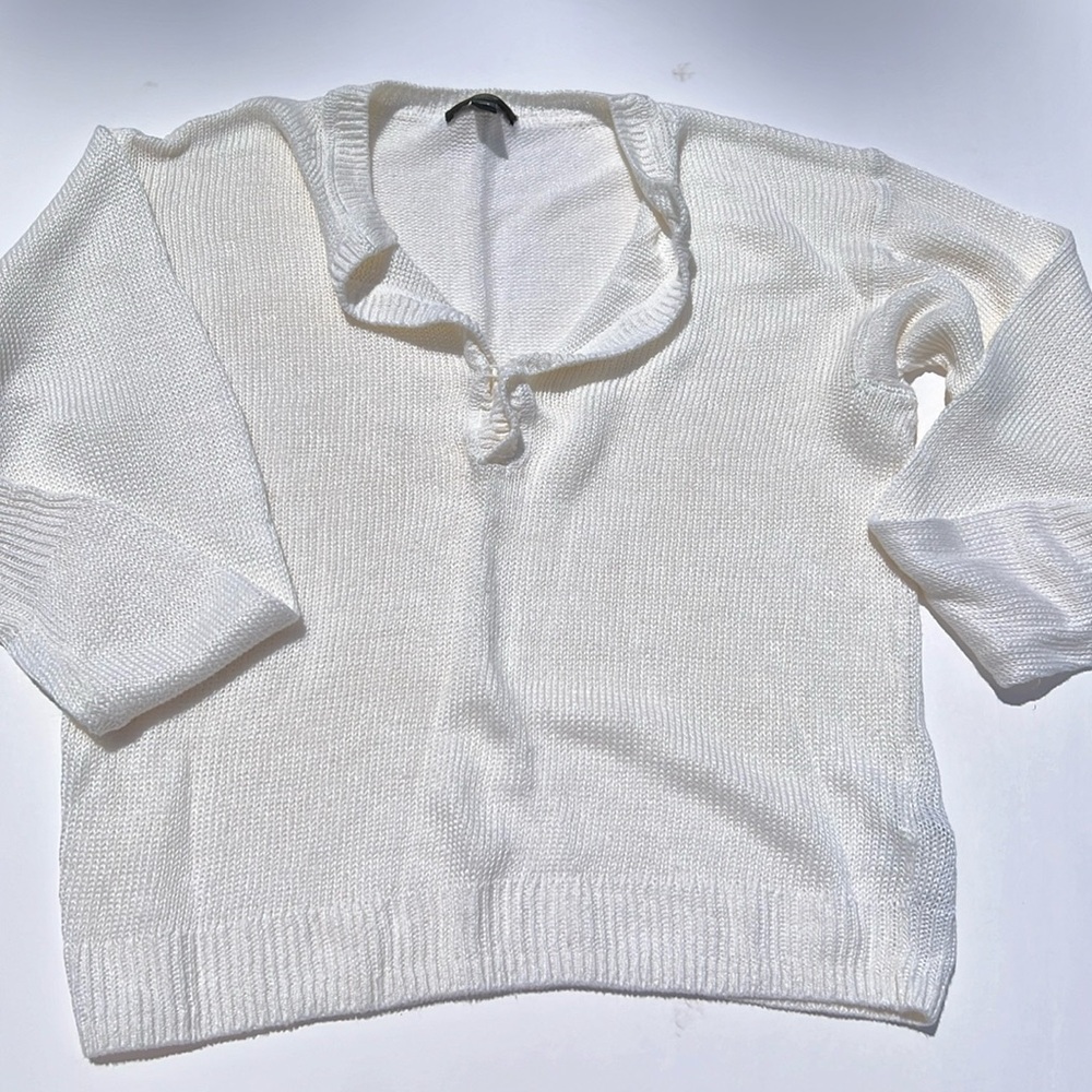 J.Crew linen beach sweater